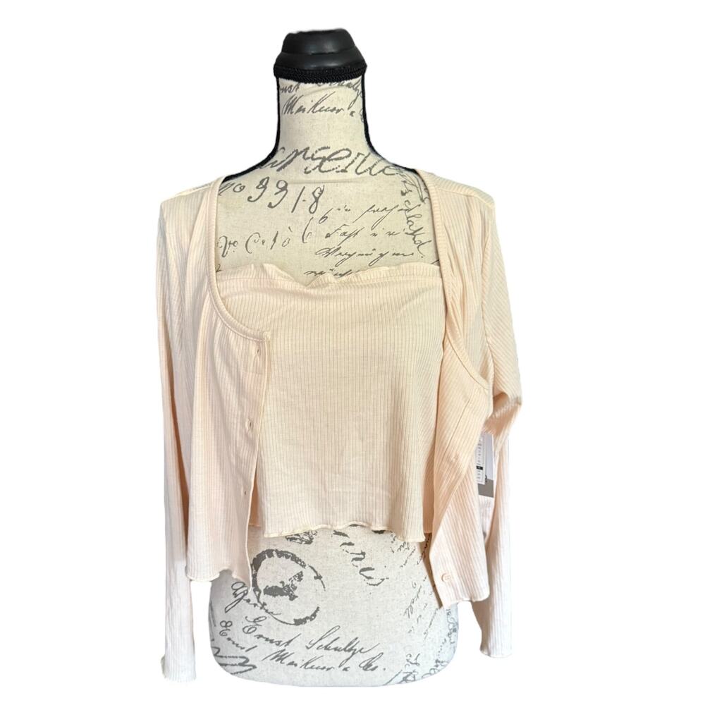 BP. Plus Size Cardigan & Cami Set Size 1X